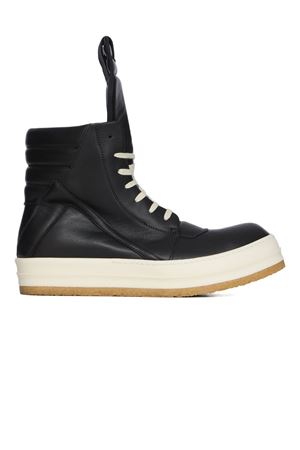 Geobasket In Black/Milk Full Grain Cow Leather RICK OWENS | RU02E1801LCO91